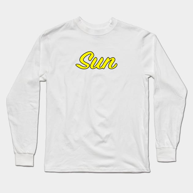 Sun Long Sleeve T-Shirt by lenn